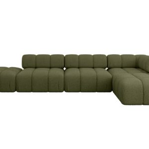 Narożnik prawostronny modułowy KERRU-L2 380x190x70 cm zielony 692781 Narożnik prawostronny modułowy KERRU-L2 380x190x70 cm zielony 692781