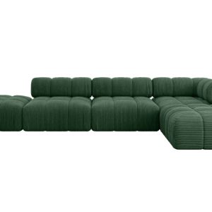 Narożnik prawostronny modułowy KERRU-L2 380x190x70 cm zielony 692779 Narożnik prawostronny modułowy KERRU-L2 380x190x70 cm zielony 692779