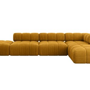 Narożnik prawostronny modułowy KERRU-L2 380x190x70 cm żółty 692770