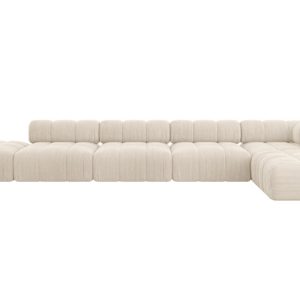 Narożnik prawostronny modułowy KERRU-L3 475x190x70 cm Beżowy 707756