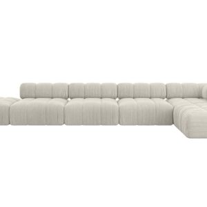 Narożnik prawostronny modułowy KERRU-L3 475x190x70 cm Kremowy 707881