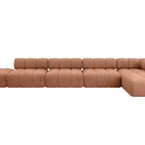 Narożnik prawostronny modułowy KERRU-L3 475x190x70 cm Morelowy 707766