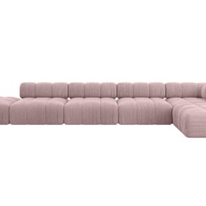 Narożnik prawostronny modułowy KERRU-L3 475x190x70 cm Różowy 707975
