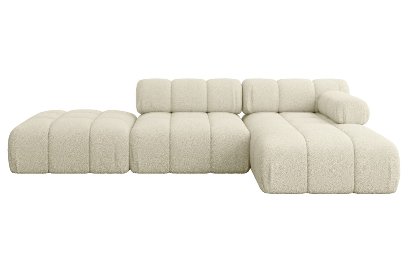 Narożnik prawostronny modułowy LIZUR-L1 285x160x70 cm Beżowy 683277