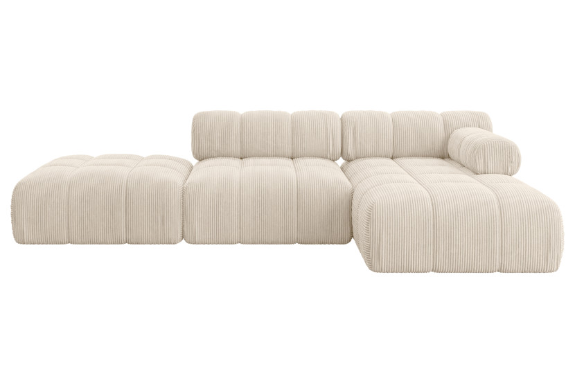 Narożnik prawostronny modułowy LIZUR-L1 285x160x70 cm Beżowy 683267