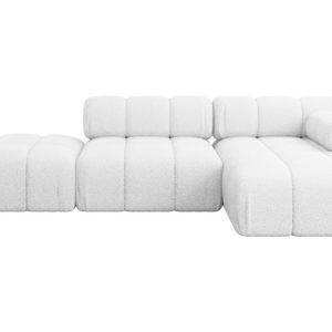 Narożnik prawostronny modułowy LIZUR-L1 285x160x70 cm Biały 683349