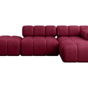 Narożnik prawostronny modułowy LIZUR-L1 285x160x70 cm Bordowy 683307