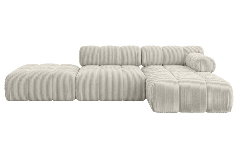 Narożnik prawostronny modułowy LIZUR-L1 285x160x70 cm Kremowy 683310