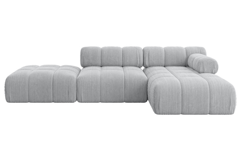 Narożnik prawostronny modułowy LIZUR-L1 285x160x70 cm Szary 683285