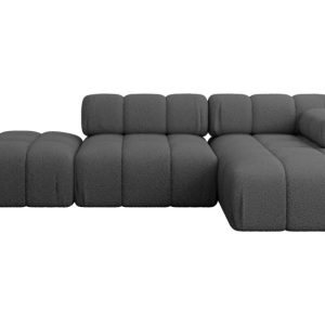 Narożnik prawostronny modułowy LIZUR-L1 285x160x70 cm Szary 683266 Narożnik prawostronny modułowy LIZUR-L1 285x160x70 cm Szary 683266
