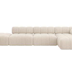 Narożnik prawostronny modułowy LIZUR-L2 380x160x70 cm Beżowy 683264 Narożnik prawostronny modułowy LIZUR-L2 380x160x70 cm Beżowy 683264