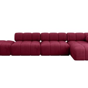 Narożnik prawostronny modułowy LIZUR-L2 380x160x70 cm Bordowy 683324 Narożnik prawostronny modułowy LIZUR-L2 380x160x70 cm Bordowy 683324