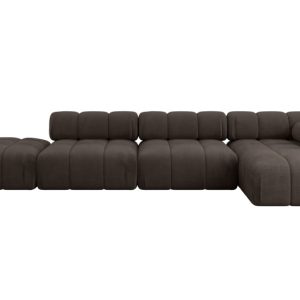 Narożnik prawostronny modułowy LIZUR-L2 380x160x70 cm Brązowy 683326 Narożnik prawostronny modułowy LIZUR-L2 380x160x70 cm Brązowy 683326