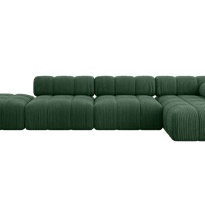 Narożnik prawostronny modułowy LIZUR-L2 380x160x70 cm Zielony 683268