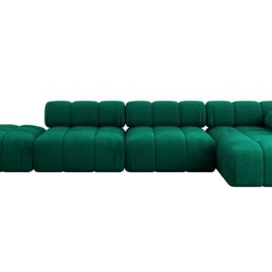 Narożnik prawostronny modułowy LIZUR-L2 380x160x70 cm Zielony 683327