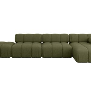 Narożnik prawostronny modułowy LIZUR-L2 380x160x70 cm Zielony 683260