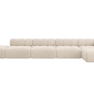 Narożnik prawostronny modułowy LIZUR-L3 475x160x70 cm Beżowy 682209