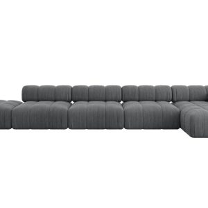 Narożnik prawostronny modułowy LIZUR-L3 475x160x70 cm Grafitowy 682224 Narożnik prawostronny modułowy LIZUR-L3 475x160x70 cm Grafitowy 682224