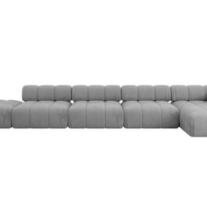 Narożnik prawostronny modułowy LIZUR-L3 475x160x70 cm Jasny szary 682308 Narożnik prawostronny modułowy LIZUR-L3 475x160x70 cm Jasny szary 682308