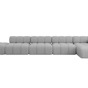 Narożnik prawostronny modułowy LIZUR-L3 475x160x70 cm Jasny szary 682207 Narożnik prawostronny modułowy LIZUR-L3 475x160x70 cm Jasny szary 682207