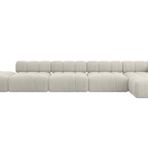 Narożnik prawostronny modułowy LIZUR-L3 475x160x70 cm Kremowy 682226 Narożnik prawostronny modułowy LIZUR-L3 475x160x70 cm Kremowy 682226