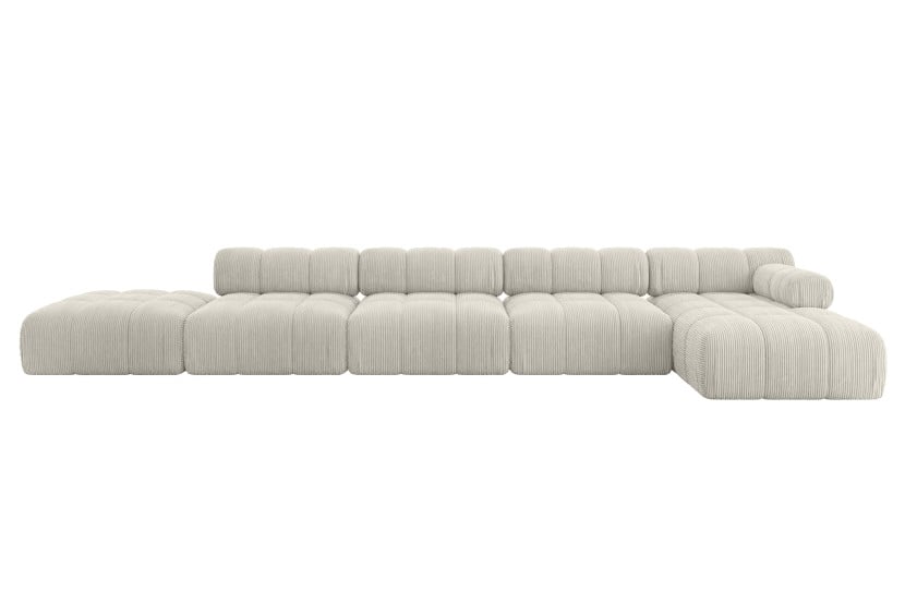 Narożnik prawostronny modułowy LIZUR-L3 475x160x70 cm Kremowy 682226
