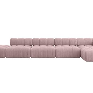 Narożnik prawostronny modułowy LIZUR-L3 475x160x70 cm Różowy 682221 Narożnik prawostronny modułowy LIZUR-L3 475x160x70 cm Różowy 682221