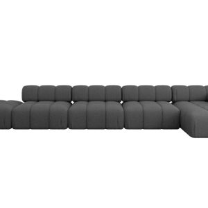 Narożnik prawostronny modułowy LIZUR-L3 475x160x70 cm Szary 682217 Narożnik prawostronny modułowy LIZUR-L3 475x160x70 cm Szary 682217