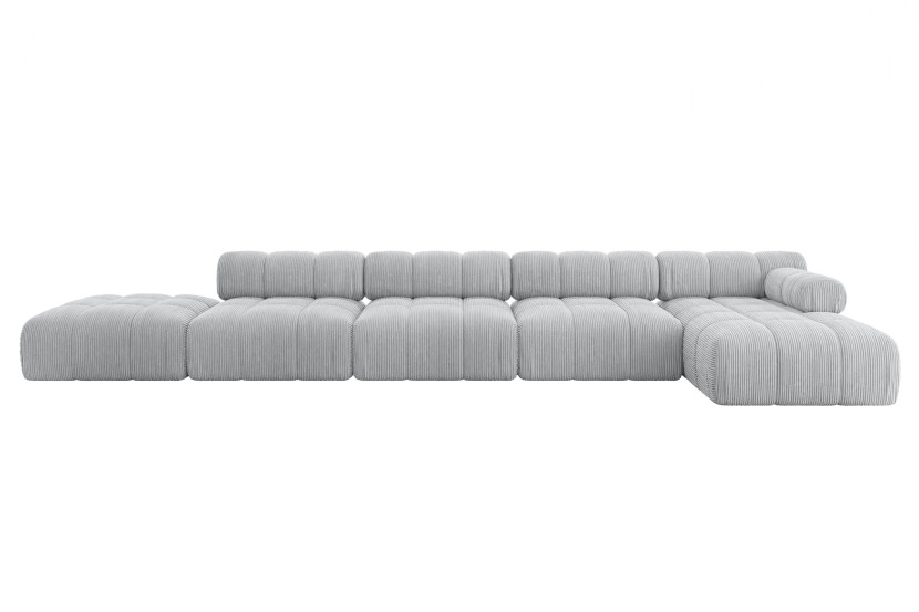 Narożnik prawostronny modułowy LIZUR-L3 475x160x70 cm Szary 682192