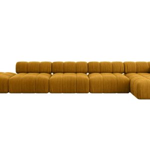 Narożnik prawostronny modułowy LIZUR-L3 475x160x70 cm Żółty 682292 Narożnik prawostronny modułowy LIZUR-L3 475x160x70 cm Żółty 682292