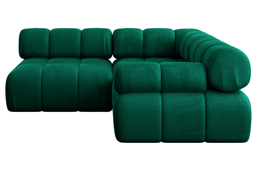 Narożnik prawostronny modułowy MENDE-L1 190x190x70 cm Zielony 684590