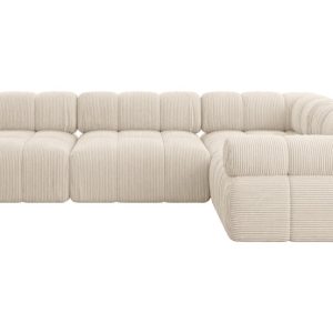 Narożnik prawostronny modułowy MENDE-L2 285x190x70 cm Beżowy 684344 Narożnik prawostronny modułowy MENDE-L2 285x190x70 cm Beżowy 684344