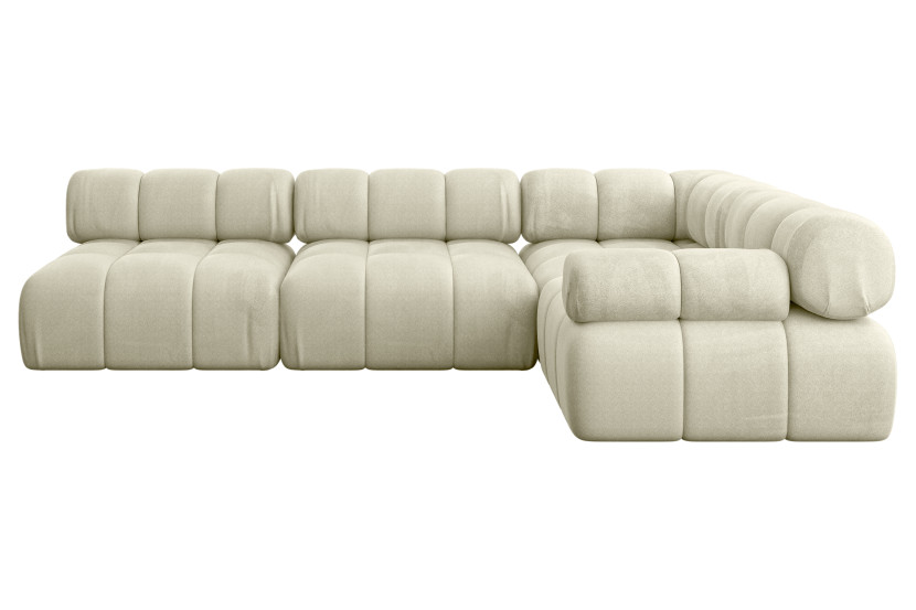 Narożnik prawostronny modułowy MENDE-L2 285x190x70 cm Beżowy 684223