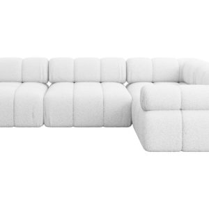 Narożnik prawostronny modułowy MENDE-L2 285x190x70 cm Biały 684243 Narożnik prawostronny modułowy MENDE-L2 285x190x70 cm Biały 684243
