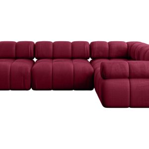 Narożnik prawostronny modułowy MENDE-L2 285x190x70 cm Bordowy 684388 Narożnik prawostronny modułowy MENDE-L2 285x190x70 cm Bordowy 684388
