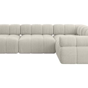 Narożnik prawostronny modułowy MENDE-L2 285x190x70 cm Kremowy 684352 Narożnik prawostronny modułowy MENDE-L2 285x190x70 cm Kremowy 684352