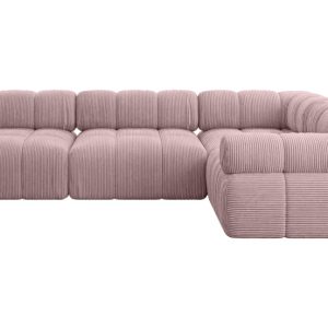 Narożnik prawostronny modułowy MENDE-L2 285x190x70 cm Różowy 684345 Narożnik prawostronny modułowy MENDE-L2 285x190x70 cm Różowy 684345