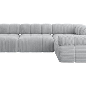 Narożnik prawostronny modułowy MENDE-L2 285x190x70 cm Szary 684342 Narożnik prawostronny modułowy MENDE-L2 285x190x70 cm Szary 684342