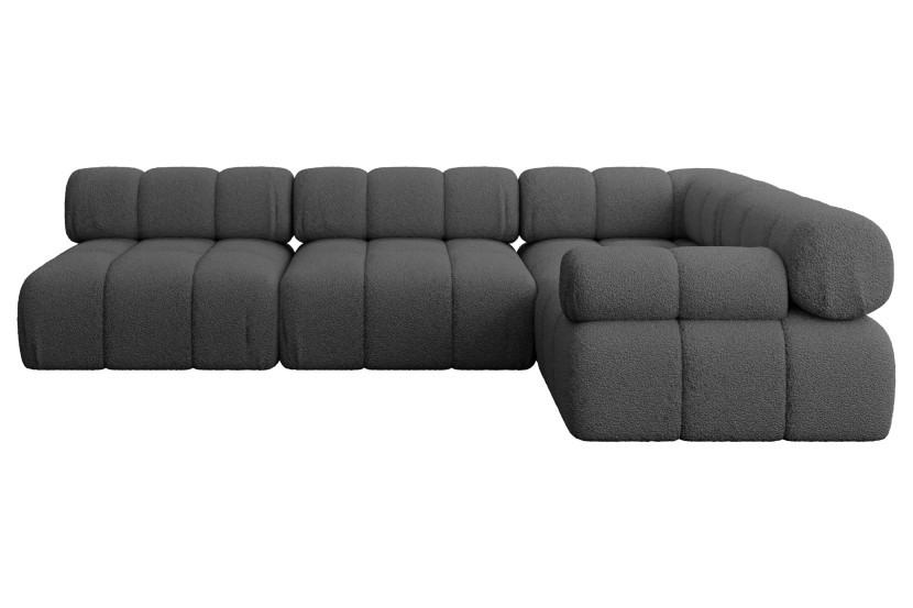 Narożnik prawostronny modułowy MENDE-L2 285x190x70 cm Szary 684320