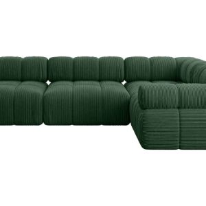 Narożnik prawostronny modułowy MENDE-L2 285x190x70 cm Zielony 684326 Narożnik prawostronny modułowy MENDE-L2 285x190x70 cm Zielony 684326
