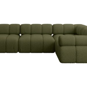 Narożnik prawostronny modułowy MENDE-L2 285x190x70 cm Zielony 684296 Narożnik prawostronny modułowy MENDE-L2 285x190x70 cm Zielony 684296