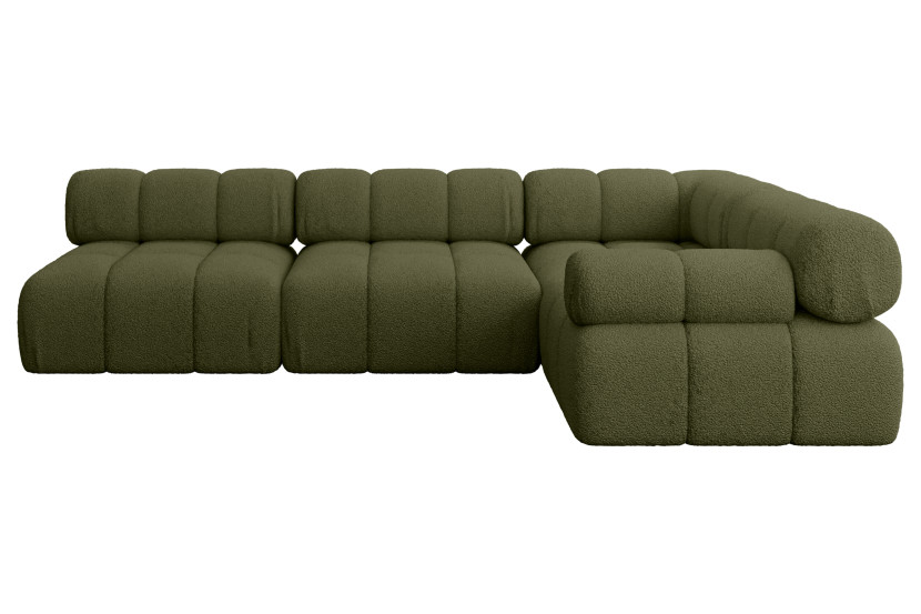 Narożnik prawostronny modułowy MENDE-L2 285x190x70 cm Zielony 684296