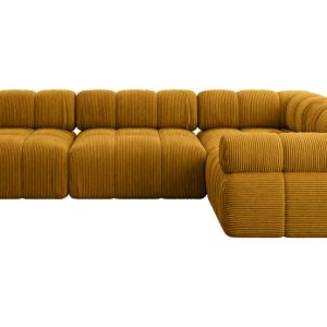 Narożnik prawostronny modułowy MENDE-L2 285x190x70 cm Żółty 684241 Narożnik prawostronny modułowy MENDE-L2 285x190x70 cm Żółty 684241