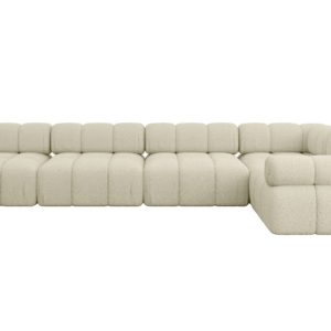 Narożnik prawostronny modułowy MENDE-L3 380x190x70 cm Beżowy 684288 Narożnik prawostronny modułowy MENDE-L3 380x190x70 cm Beżowy 684288