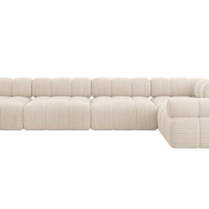Narożnik prawostronny modułowy MENDE-L3 380x190x70 cm Beżowy 684366 Narożnik prawostronny modułowy MENDE-L3 380x190x70 cm Beżowy 684366
