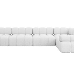 Narożnik prawostronny modułowy MENDE-L3 380x190x70 cm Biały 684310 Narożnik prawostronny modułowy MENDE-L3 380x190x70 cm Biały 684310