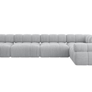 Narożnik prawostronny modułowy MENDE-L3 380x190x70 cm Szary 684377 Narożnik prawostronny modułowy MENDE-L3 380x190x70 cm Szary 684377