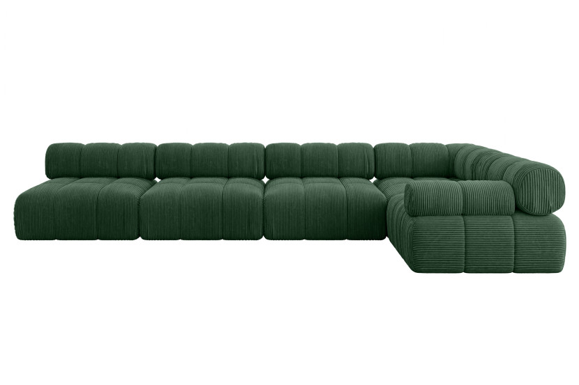 Narożnik prawostronny modułowy MENDE-L3 380x190x70 cm Zielony 684360