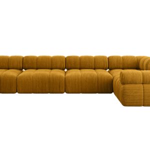Narożnik prawostronny modułowy MENDE-L3 380x190x70 cm Żółty 684256 Narożnik prawostronny modułowy MENDE-L3 380x190x70 cm Żółty 684256