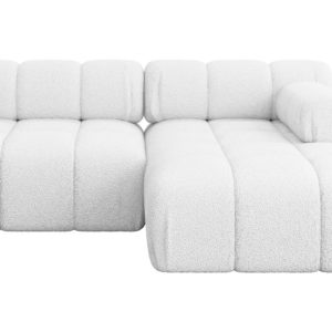 Narożnik prawostronny modułowy RAZON-L1 190x160x70 cm Biały 682855 Narożnik prawostronny modułowy RAZON-L1 190x160x70 cm Biały 682855